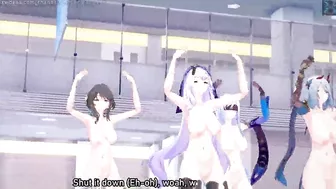 Honkai Star Rail: [MMD] BLACKPINK - ‘Shut Down’ (Black Swan, Ruan Mei, Jingliu, Hanya)