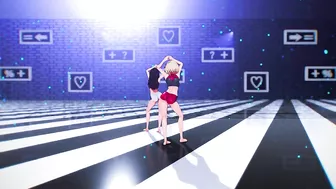 【MMD Lycoris Recoil 4k/60fps】《Chisato(錦木 千束) Takina(井ノ上 たきな)》 ~《Party Tonight LAYSHA (레이샤)》 Naughty