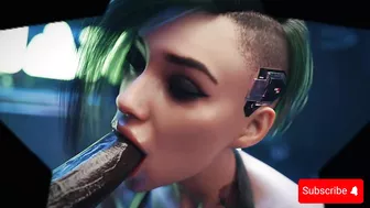 CyberPunk Girl Sucking Hot and Sitting on a Big Dick