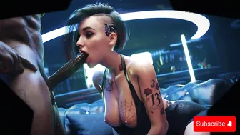 CyberPunk Girl Sucking Hot and Sitting on a Big Dick