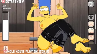 Marge Simpson Milf Legs Spread Missionary On Desk Anal Cum Filling - Hole House