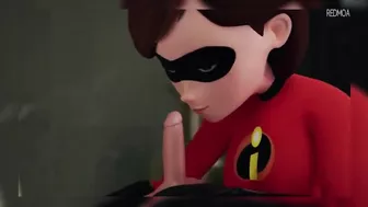 The Incredibles Elastigirl Sucking A Cock!