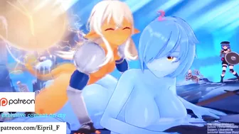 Hot Futa Furry Slime Girl and Shark - Best Slime Hentai Porn 4K 60 FPS