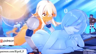 Hot Futa Furry Slime Girl and Shark - Best Slime Hentai Porn 4K 60 FPS