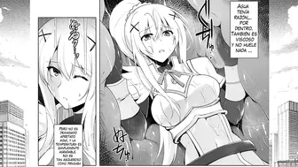 Konosuba Hentai - Depraved Darkness Cums Inside a Toad - Porn Manga