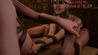 Yen Tickles Ciri's Oiled Feet