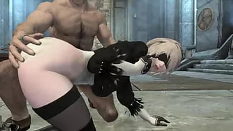 YoRHa 2B banged out