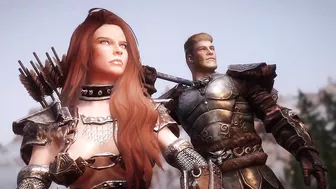 Aela Meets The Dragonborn