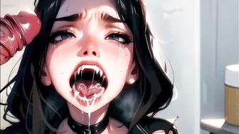 Vampire starving for cum sucks and fucks