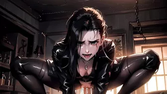 Vampire starving for cum sucks and fucks