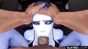 WIDOWMAKER GETS THROAT FUCKED BY A BBC (Artist: Slayed.coom)