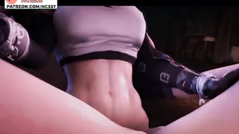 POV FUCKED BY FUTANARI TIFA - FINAL FANTASY FUTA LESBIAN HENTAI 4K 60FPS