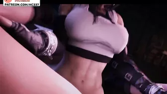 POV FUCKED BY FUTANARI TIFA - FINAL FANTASY FUTA LESBIAN HENTAI 4K 60FPS