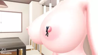 Try to not fall! (Mini Animation) [Giantess/Size Fetish] [MMD]