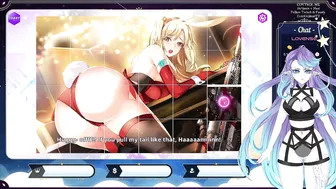 Vtuber playing GLASS while chat plays with her