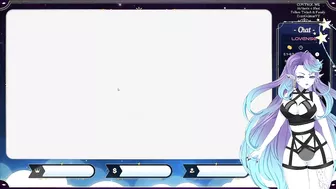 Vtuber playing GLASS while chat plays with her