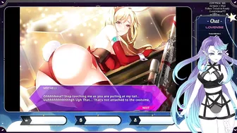 Vtuber playing GLASS while chat plays with her