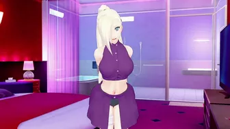 making the beautiful Ino undress before us - Simulation game - Isekai Brothel