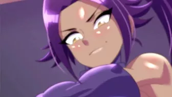 Surprise wake-up. (Yoruichi x Ichigo) Deep throat and creampie her pussy animation