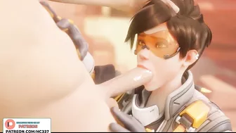 Tracer Blowgob On Route 66 Cum On Face | Overwatch Hentai Animation 4K 60Fps