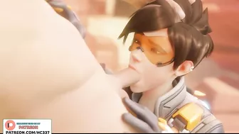 Tracer Blowgob On Route 66 Cum On Face | Overwatch Hentai Animation 4K 60Fps