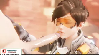 Tracer Blowgob On Route 66 Cum On Face | Overwatch Hentai Animation 4K 60Fps