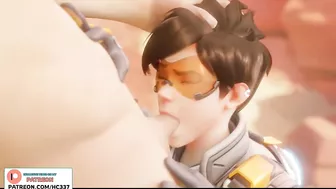 Tracer Blowgob On Route 66 Cum On Face | Overwatch Hentai Animation 4K 60Fps