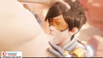 Tracer Blowgob On Route 66 Cum On Face | Overwatch Hentai Animation 4K 60Fps