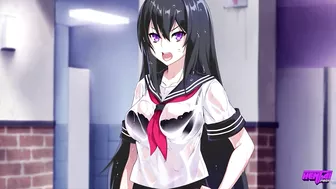 HENTAI PROS - Gorgeous Brunette Student President Loses Her Virginity Over The Outcast Boy