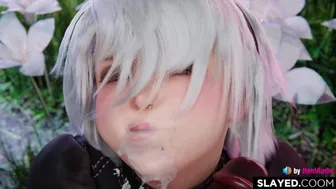 2B is such a cumslut (Nier Automata game 3d animation loop with sound)