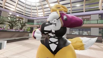 Furry step mother Renamon fucking you HARD POV