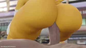 Furry step mother Renamon fucking you HARD POV