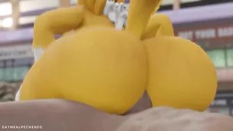 Furry step mother Renamon fucking you HARD POV