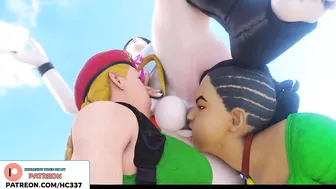 FUTANARI JURI GETTING PERFECT BLOWJOB FROM CAMMY | STREET FIGHTER FUTA HENTAI ANIMATION 4K 60FPS