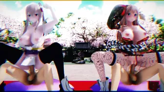 POV Virtual Reality Two Girls On Sex Kpop Music!