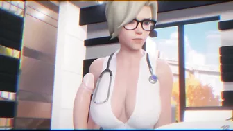 Super Blonde Girl From Overwatch Take Cum on Face!