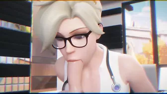 Super Blonde Girl From Overwatch Take Cum on Face!