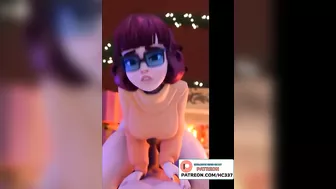 VELMA NEW YEAR DICK RIDING - SCOOBY DOO HENTAI ANIMATION