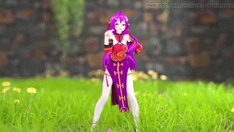 Chinese Girl Model 22 Undress Dance Hentai Mmd 3D Purple Hair Color Edit Smixix