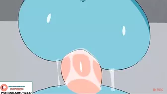 GUMBALL MOM RECORDING A SPECIAL GYM ADVERTISE | GUMBALL HENTAI CARTOON