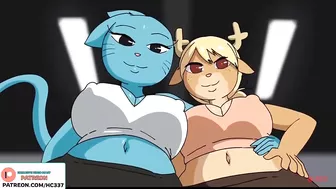 GUMBALL MOM RECORDING A SPECIAL GYM ADVERTISE | GUMBALL HENTAI CARTOON