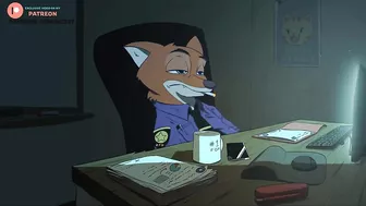 JUDY HOPPS MAKES HIM BECK FROM THE WORK ???? ZOOTOPIA HENTAI STORY