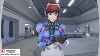 D.VA SEE HOW MERCY ANAL TRANING | OVERWATCH HENTAI AIMATED