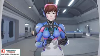 D.VA SEE HOW MERCY ANAL TRANING | OVERWATCH HENTAI AIMATED