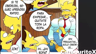 Lisa Le Da Una ''Clase'' De Anatomía a Nelson y Termina Comiendole El Coño