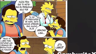 Lisa Le Da Una ''Clase'' De Anatomía a Nelson y Termina Comiendole El Coño