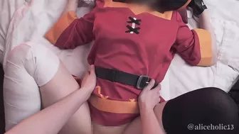 KonoSuba Megumin Cosplaying: Aroused NTR Ecchi hentai video.