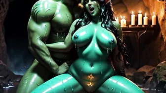 AI Generated Uncensored Anime Images of Sexy Indian Women Elves Fucking with Monsters