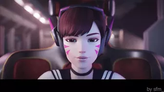 D.Va on a secret mission - Long scene - SOUND 4K 60FPS - April 2024