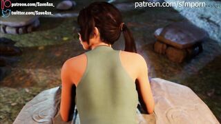 Lara Croft BBC Rough Anal 4k